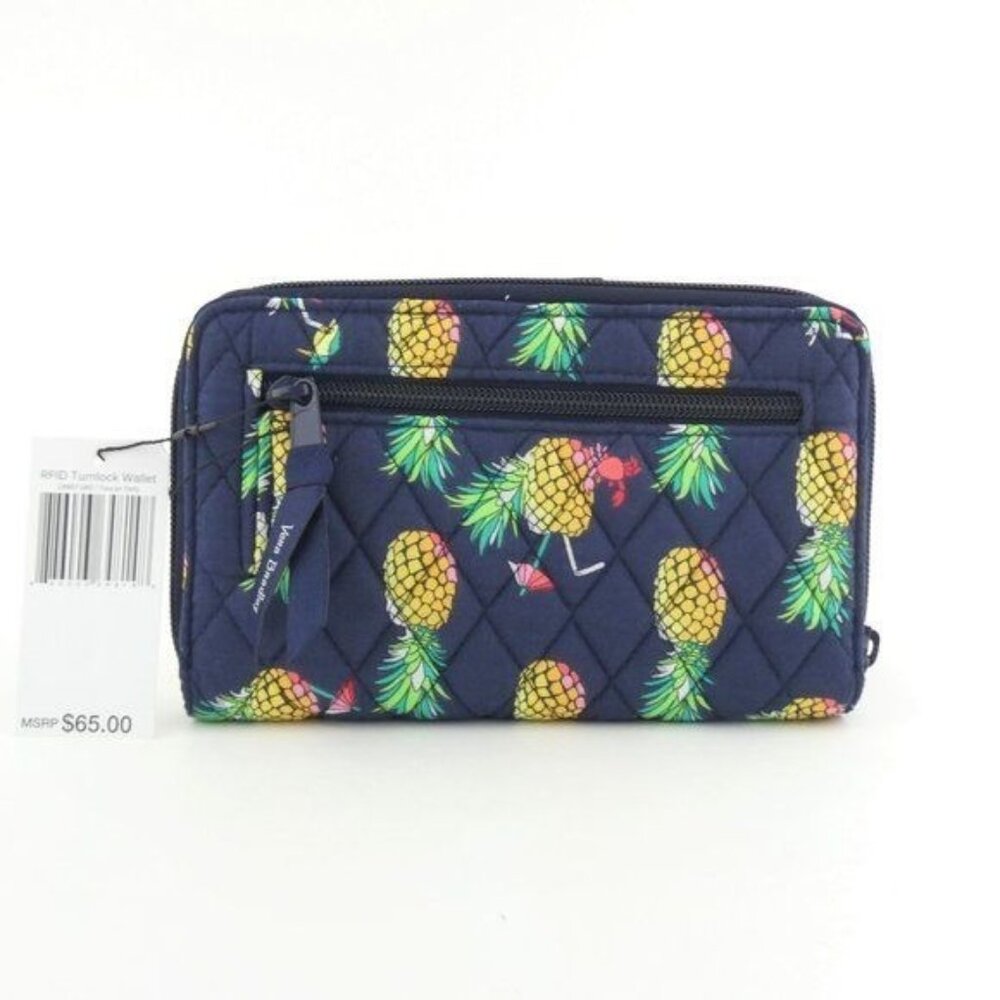 Vera Bradley Toucan Party RFID Turnlock Wallet NWT - Picture 2 of 3